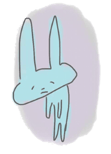 rabbits in various colors sticker #3780570