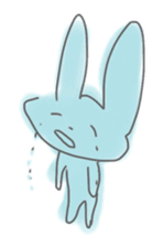 rabbits in various colors sticker #3780571