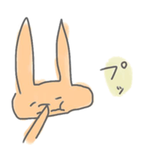 rabbits in various colors sticker #3780573