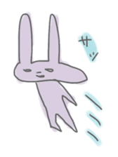 rabbits in various colors sticker #3780576
