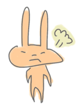 rabbits in various colors sticker #3780578
