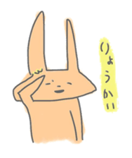 rabbits in various colors sticker #3780580