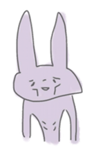 rabbits in various colors sticker #3780582