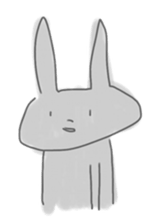 rabbits in various colors sticker #3780584