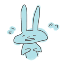 rabbits in various colors sticker #3780586