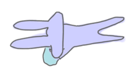 rabbits in various colors sticker #3780587