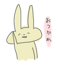 rabbits in various colors sticker #3780593