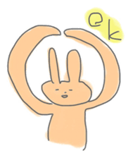 rabbits in various colors sticker #3780594