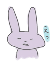 rabbits in various colors sticker #3780595