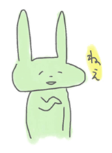 rabbits in various colors sticker #3780596