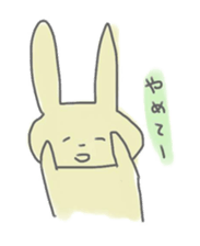 rabbits in various colors sticker #3780597