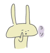 rabbits in various colors sticker #3780598