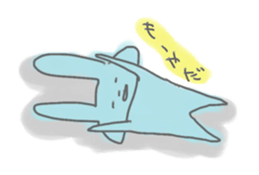 rabbits in various colors sticker #3780599