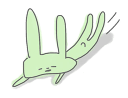 rabbits in various colors sticker #3780600