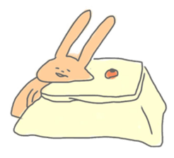 rabbits in various colors sticker #3780601