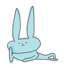 rabbits in various colors sticker #3780602