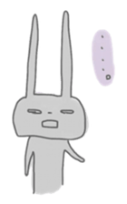 rabbits in various colors sticker #3780603