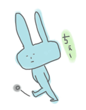 rabbits in various colors sticker #3780605