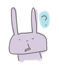 rabbits in various colors sticker #3780606