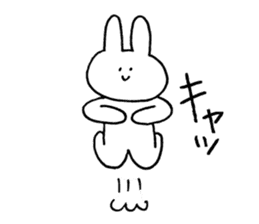 jumping rabbit sticker #3781040