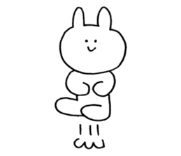 jumping rabbit sticker #3781042