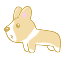 Sticker of Pembroke Welsh Corgi! sticker #3782015