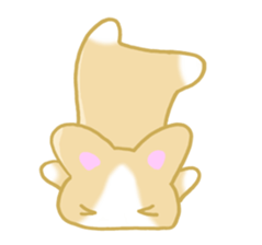 Sticker of Pembroke Welsh Corgi! sticker #3782022