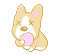 Sticker of Pembroke Welsh Corgi! sticker #3782023