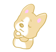 Sticker of Pembroke Welsh Corgi! sticker #3782028