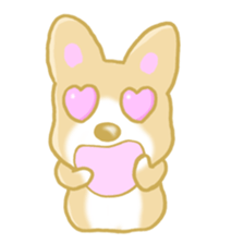 Sticker of Pembroke Welsh Corgi! sticker #3782033