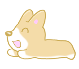 Sticker of Pembroke Welsh Corgi! sticker #3782038