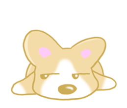 Sticker of Pembroke Welsh Corgi! sticker #3782046