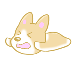 Sticker of Pembroke Welsh Corgi! sticker #3782047