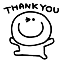 Black and white smiley sticker #3782176