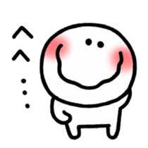 Black and white smiley sticker #3782193