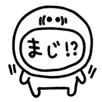 Black and white smiley sticker #3782194