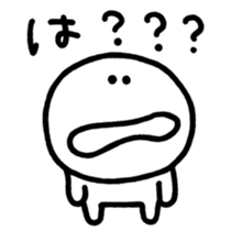 Black and white smiley sticker #3782196