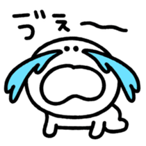 Black and white smiley sticker #3782205