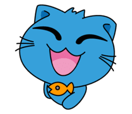 Bluecat the first words sticker #3782535