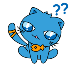 Bluecat the first words sticker #3782539