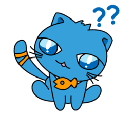 Bluecat the first words sticker #3782539