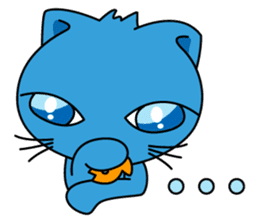 Bluecat the first words sticker #3782541