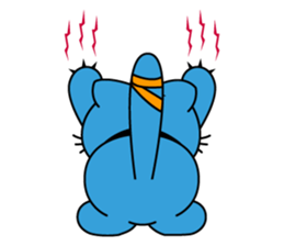 Bluecat the first words sticker #3782543