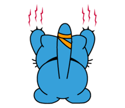 Bluecat the first words sticker #3782543