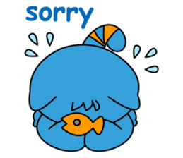 Bluecat the first words sticker #3782546