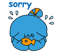 Bluecat the first words sticker #3782546