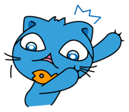 Bluecat the first words sticker #3782548