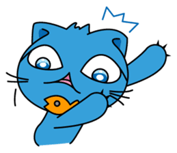 Bluecat the first words sticker #3782548