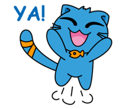 Bluecat the first words sticker #3782549