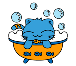 Bluecat the first words sticker #3782550